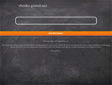 Tablet Screenshot of ebooks-gratuit.net